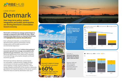 Cover image for Denmark: How long-term policy, system integration and public participation are driving Denmark’s renewables-based economy