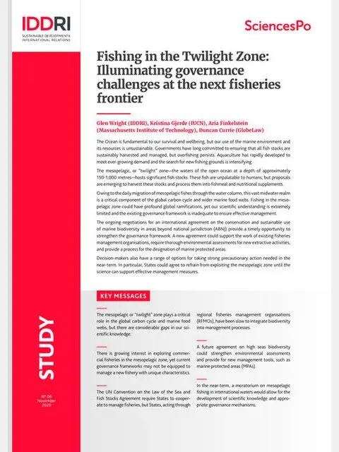 Fishing in the Twilight Zone: Illuminating governance challenges at the next fisheries frontier